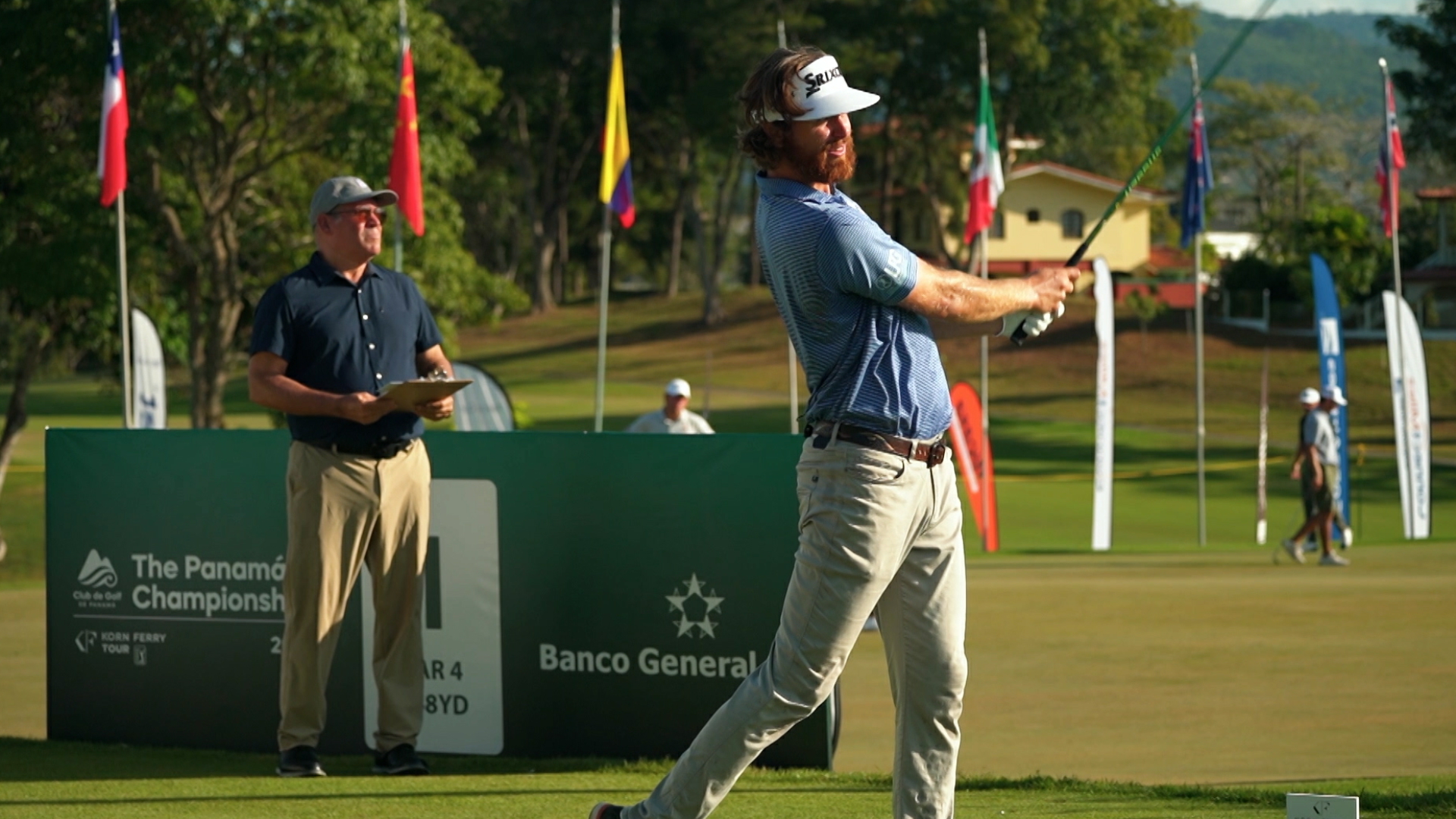 Evan Harmeling mic'd up at The Panama Championship