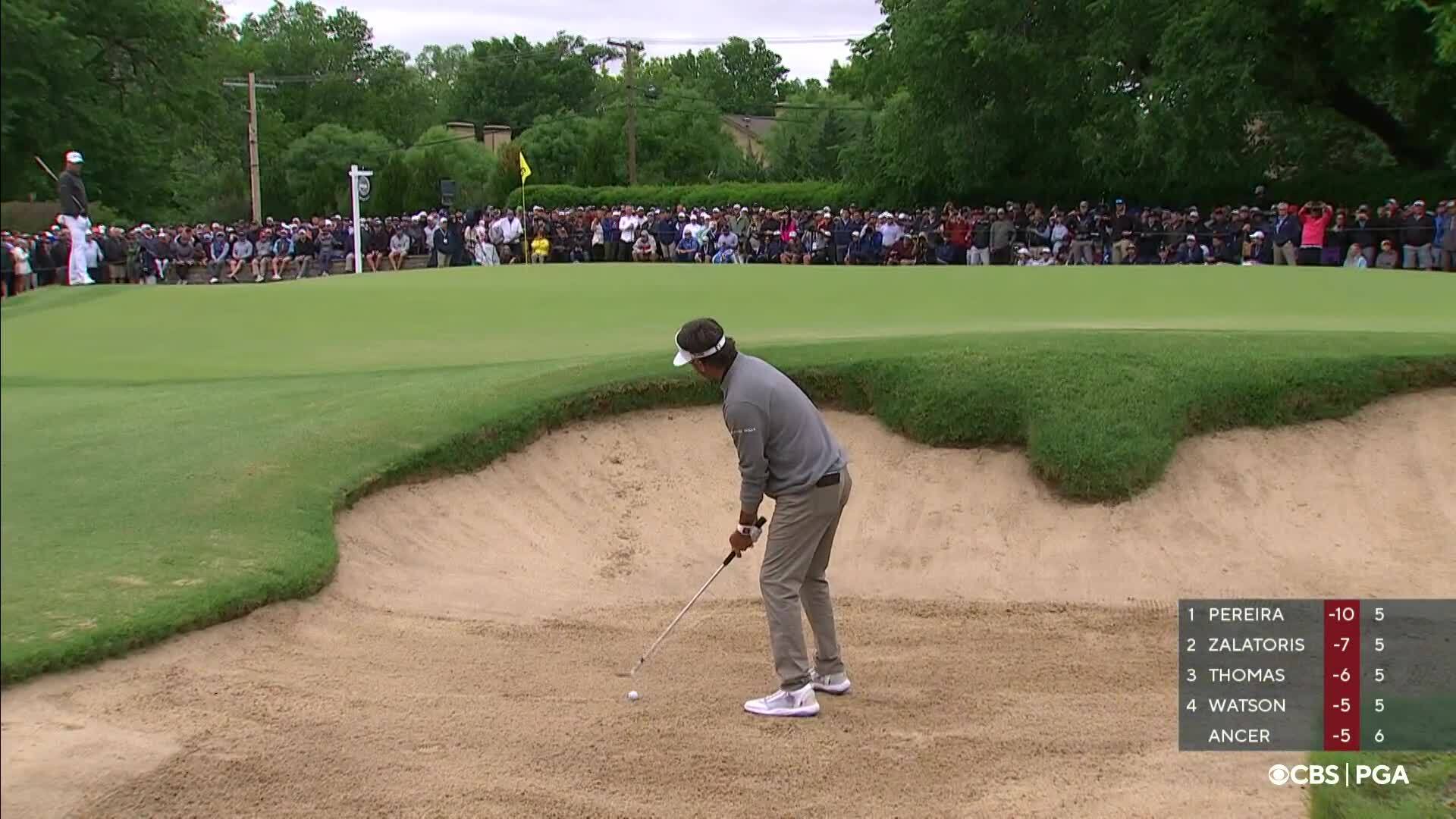 Bubba Watson’s bold bunker par save at PGA Championship