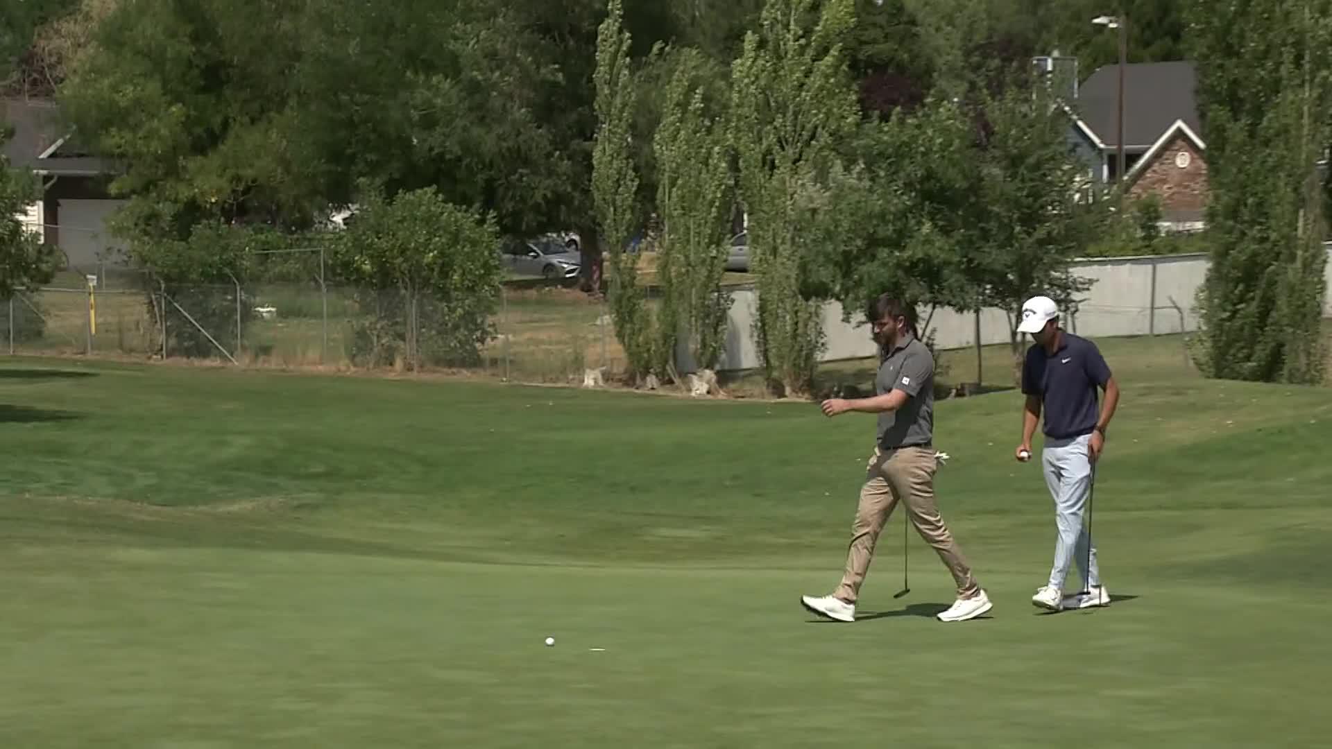 Ollie Schniederjans makes birdie on No. 2 at Utah Championship