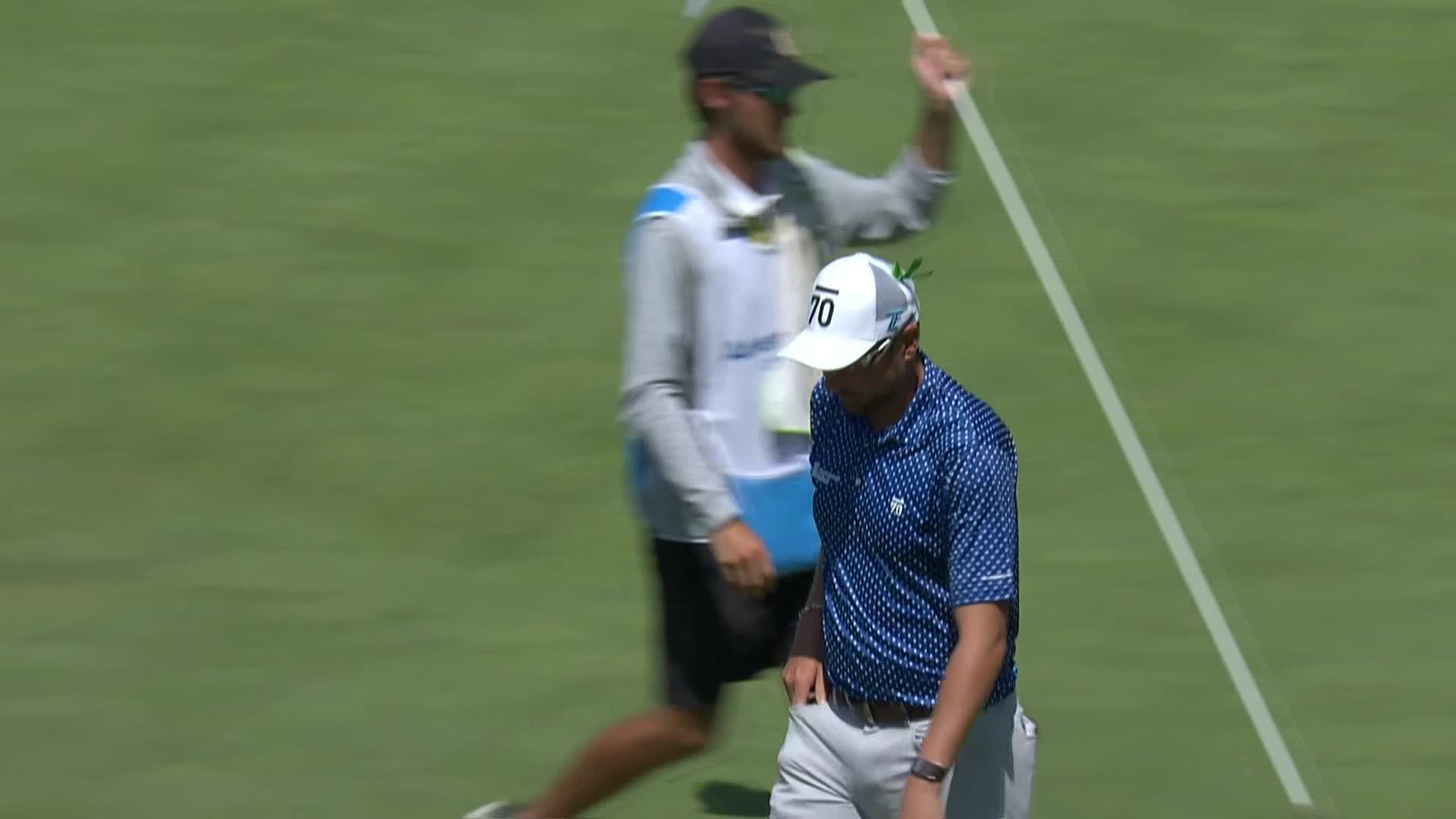 Zack Fischer makes birdie on No. 17 at AdventHealth