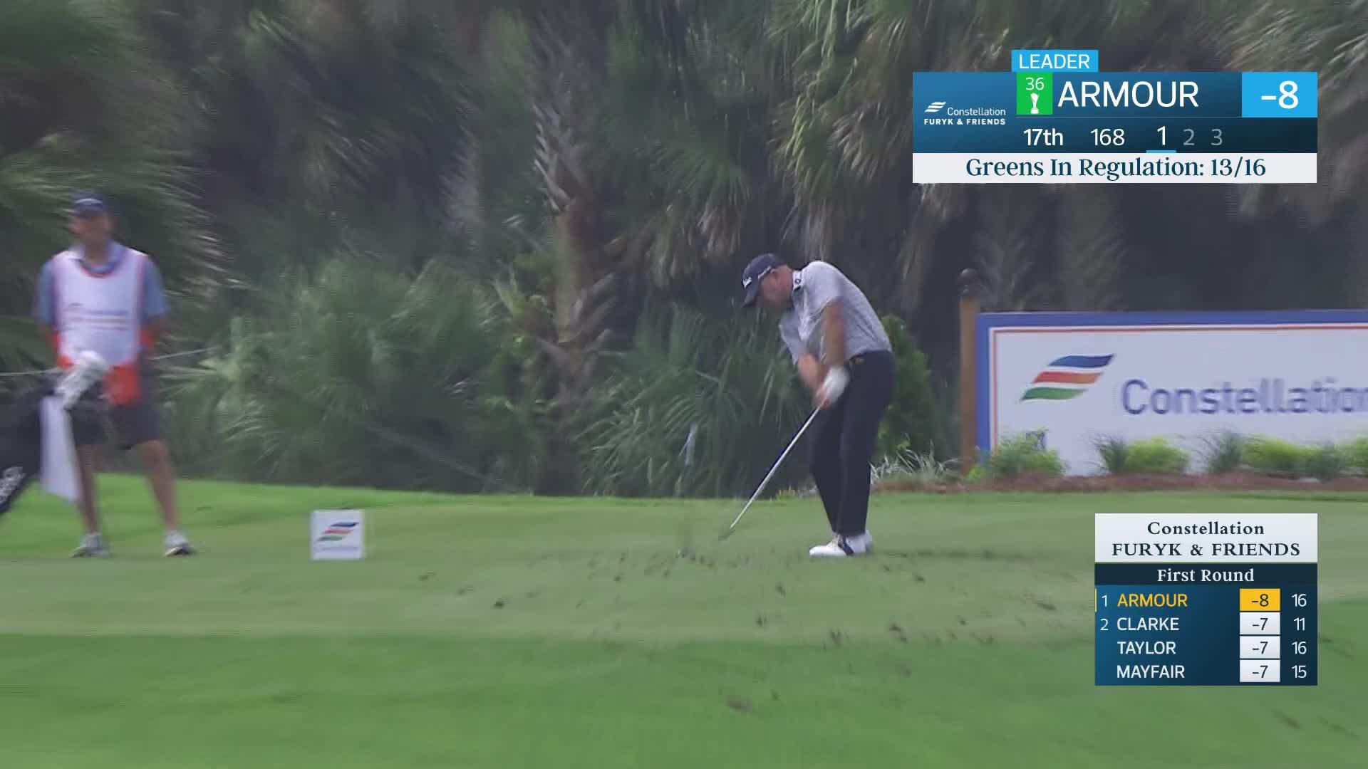 Ryan Armour makes birdie on No. 17 at Constellation FURYK & FRIENDS