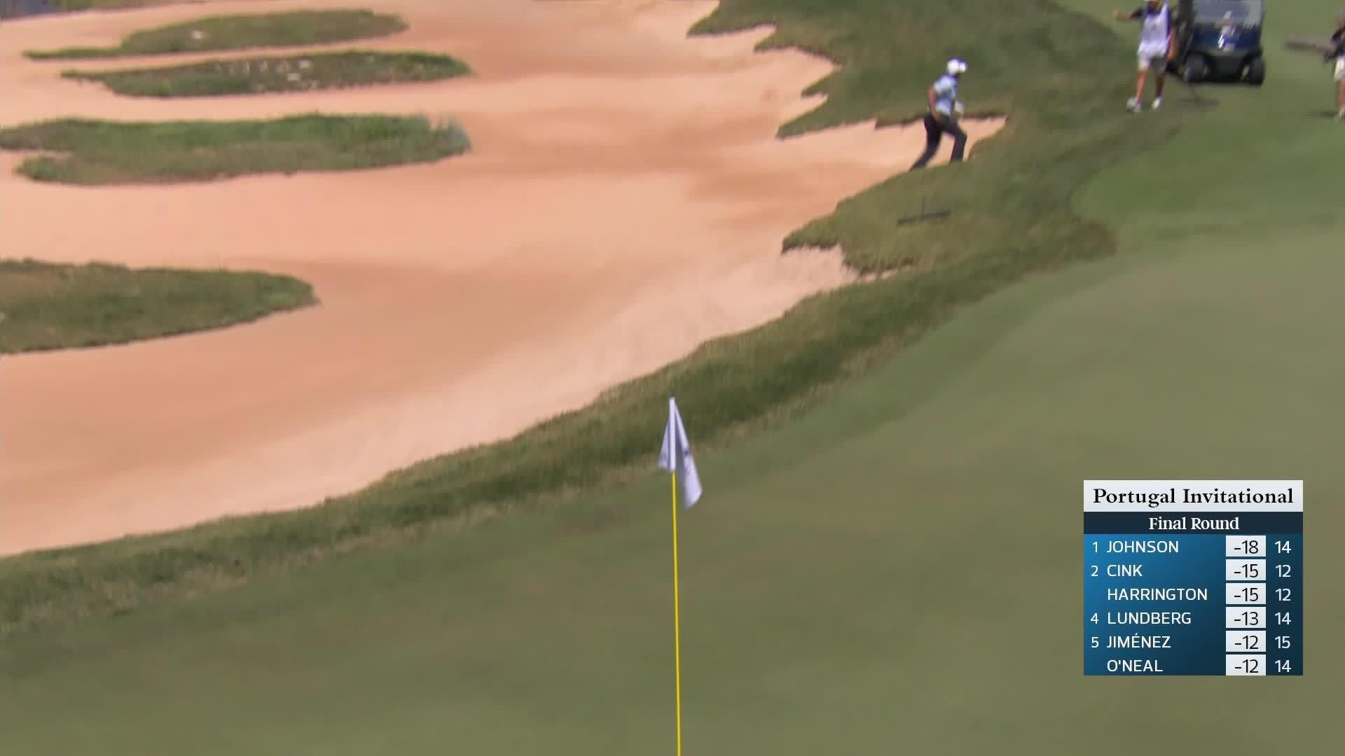 Cameron Percy makes eagle on No. 15 at Portugal Invitational