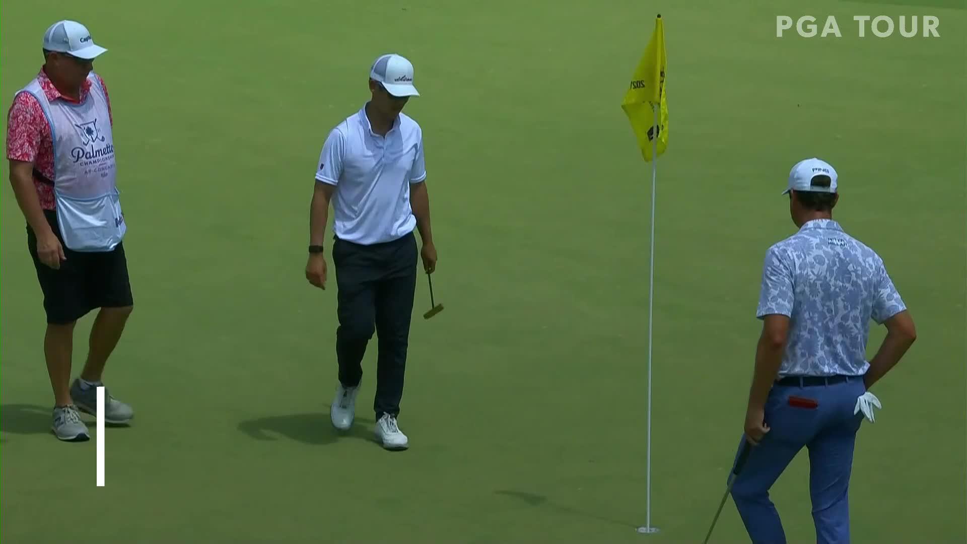 Tain Lee slides in 33-foot putt for birdie at Palmetto Championship
