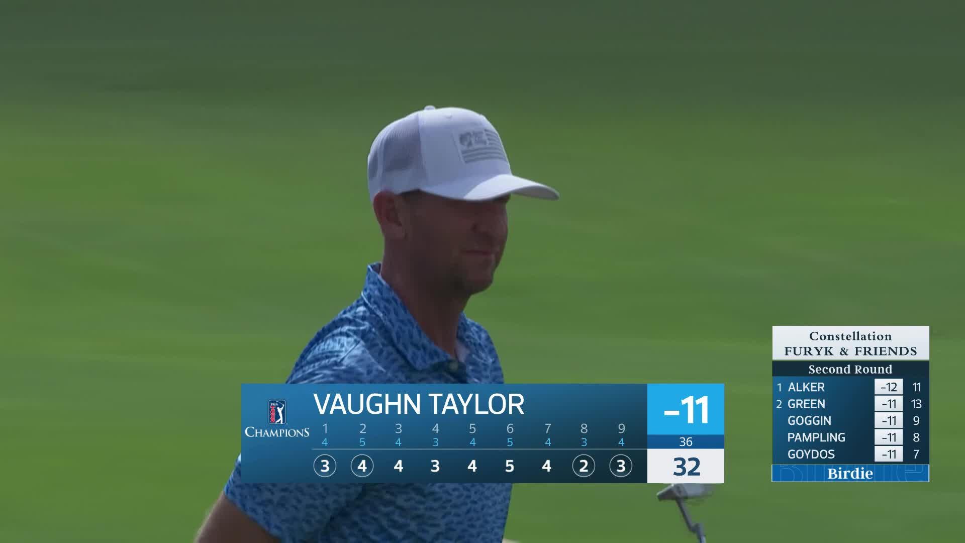 Vaughn Taylor makes birdie on No. 9 at Constellation FURYK & FRIENDS