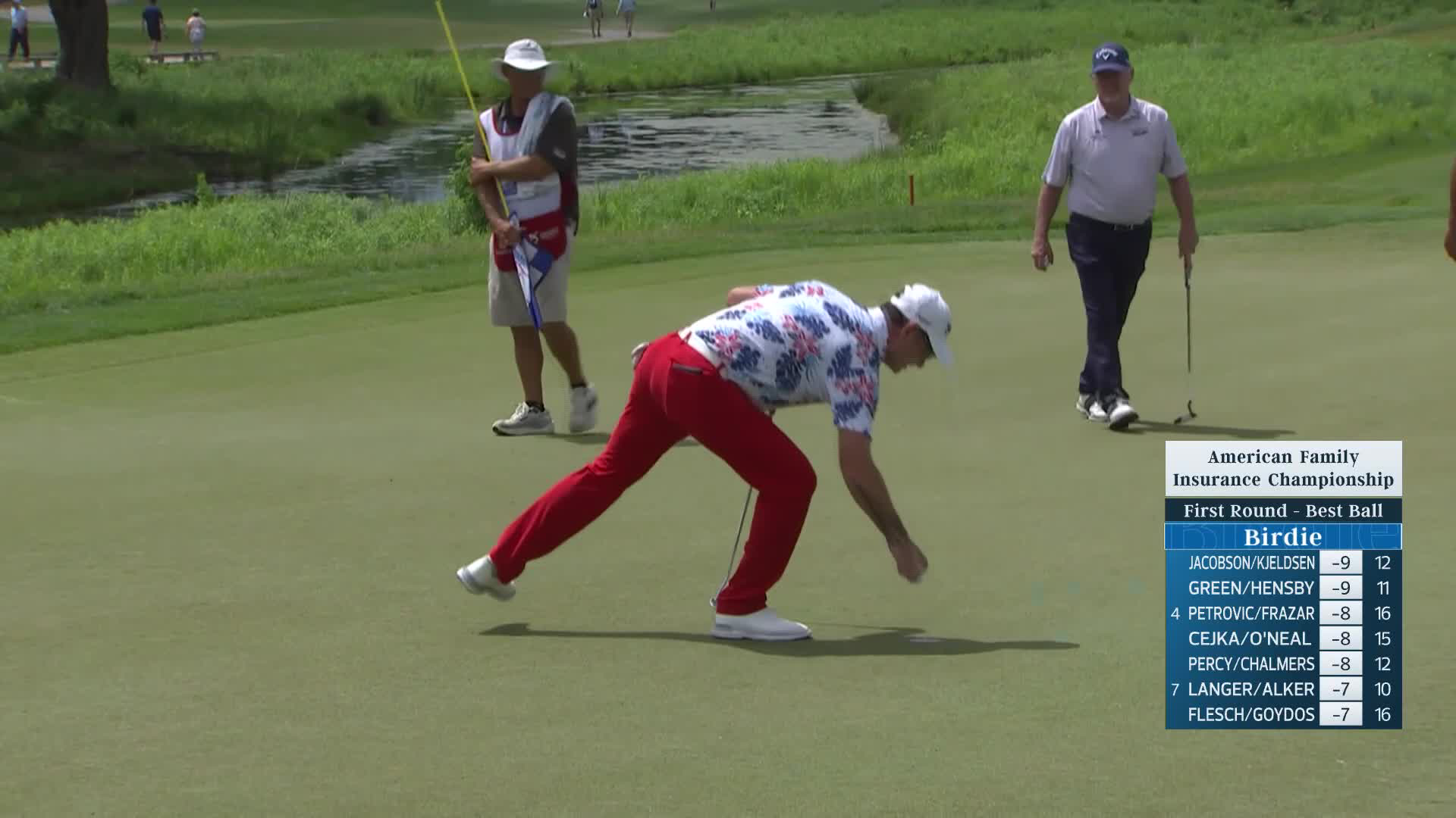 Team Sabbatini/Gay makes birdie on No. 6 at American Family Insurance Championship