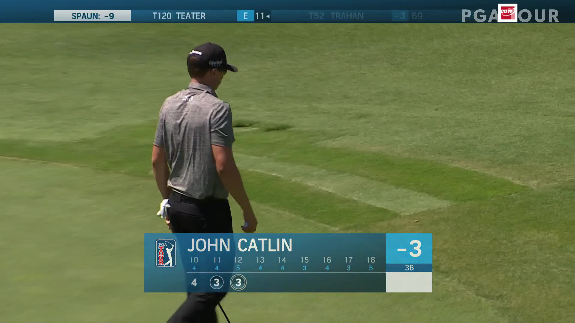 John Catlin sinks eagle putt at AT&T Byron Nelson