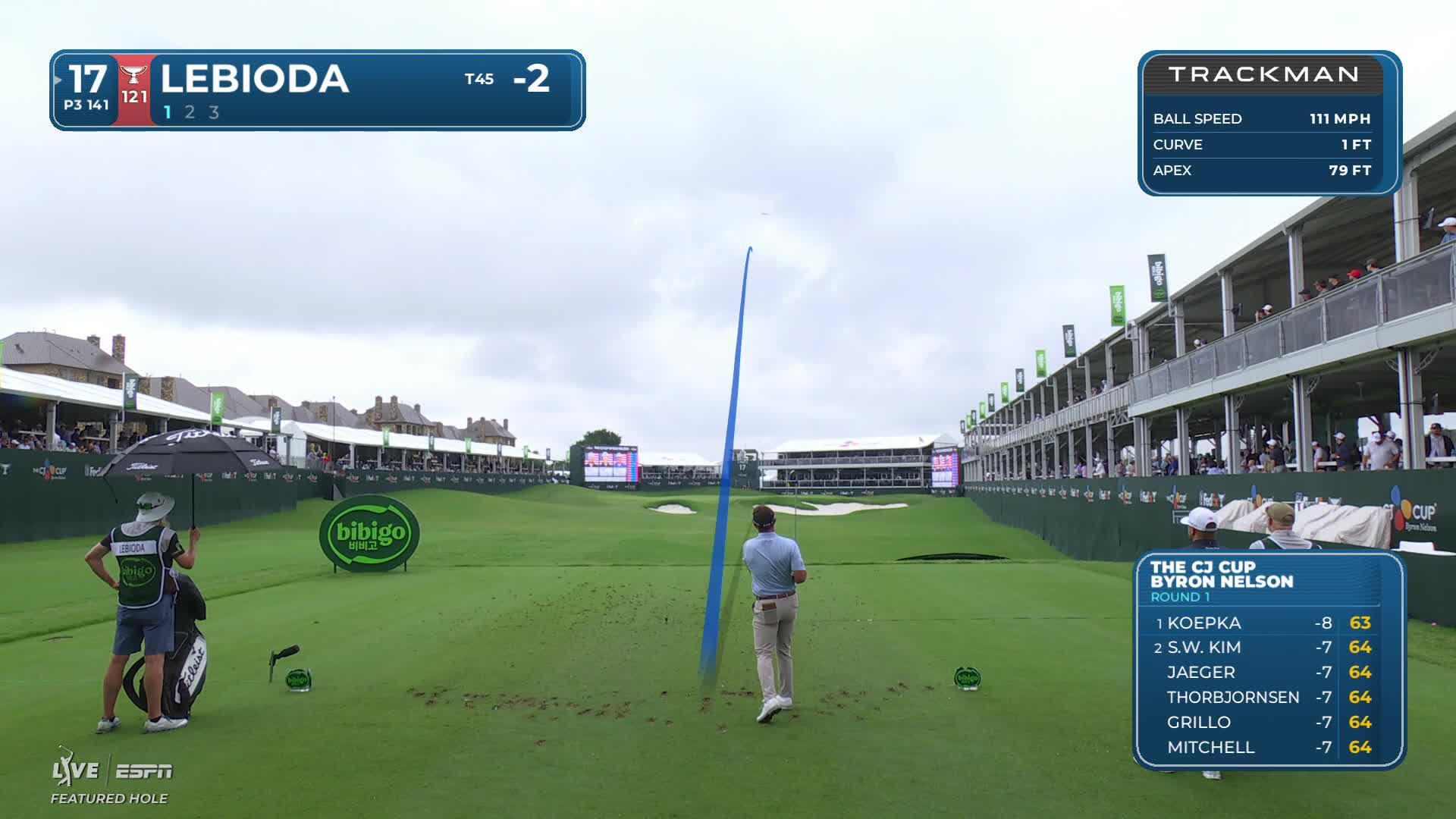 Hank Lebioda makes birdie on No. 17 at THE CJ CUP