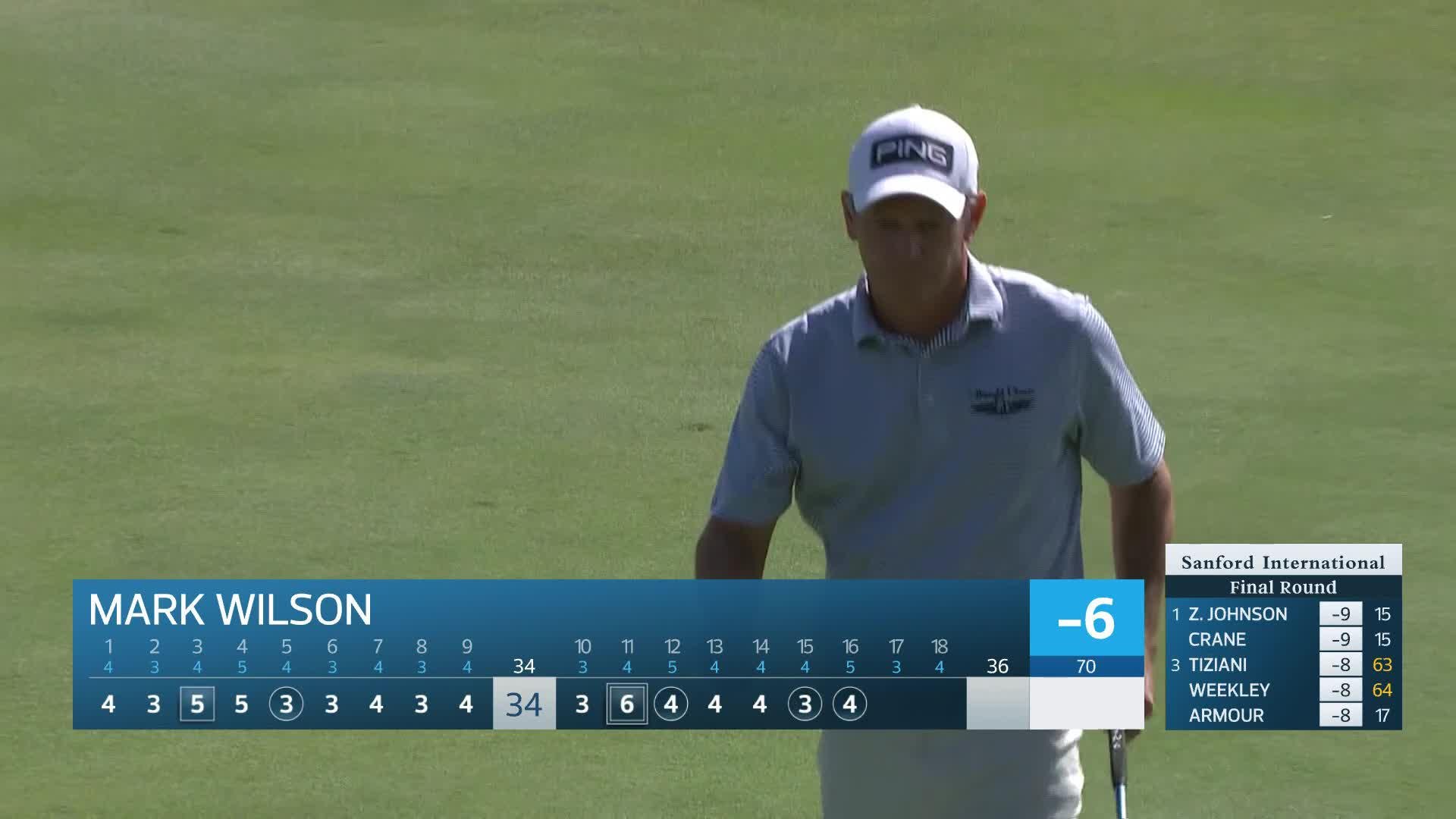 Mark Wilson makes birdie on No. 16 at Sanford International
