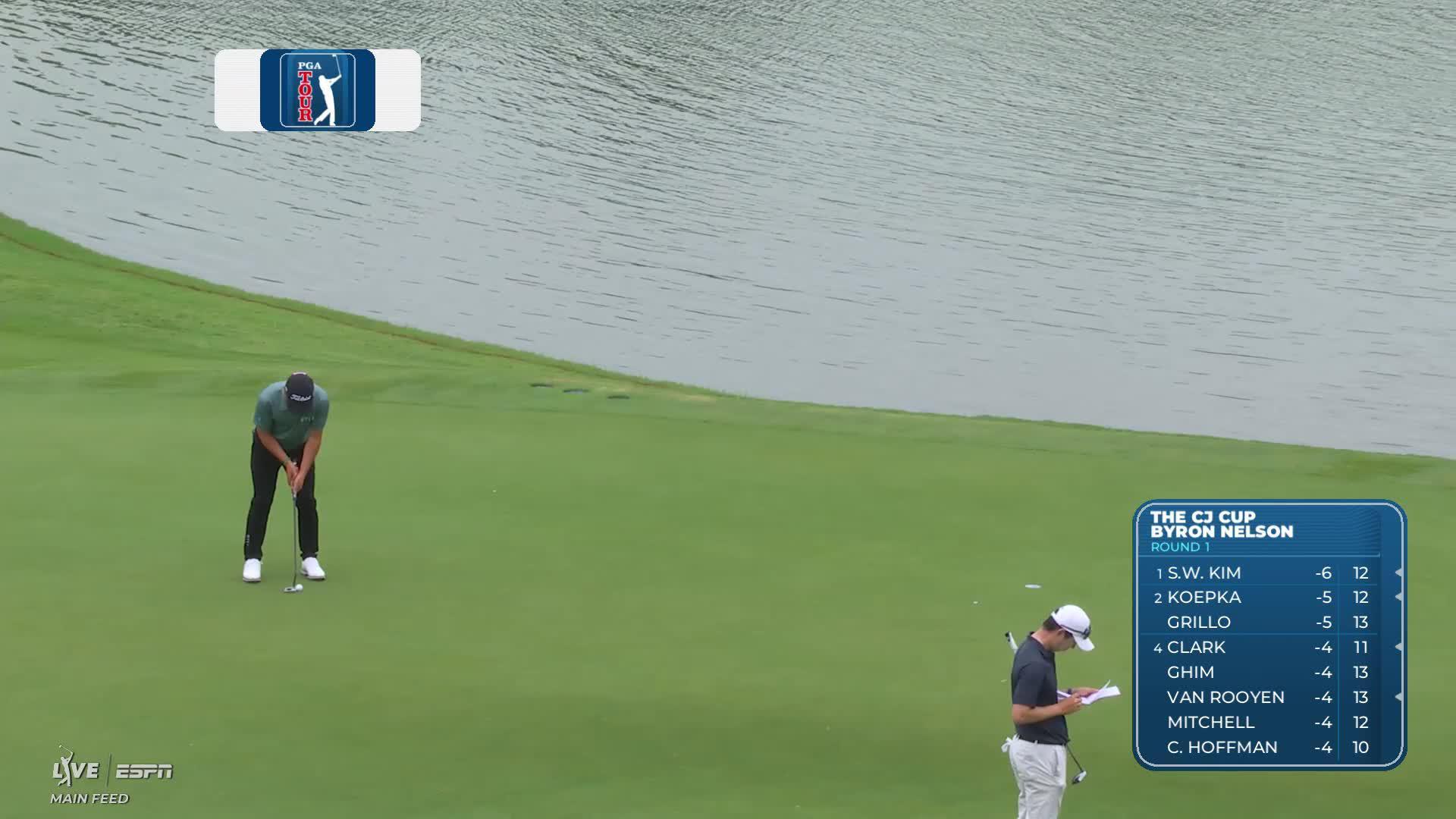 Doug Ghim makes birdie on No. 14 at THE CJ CUP