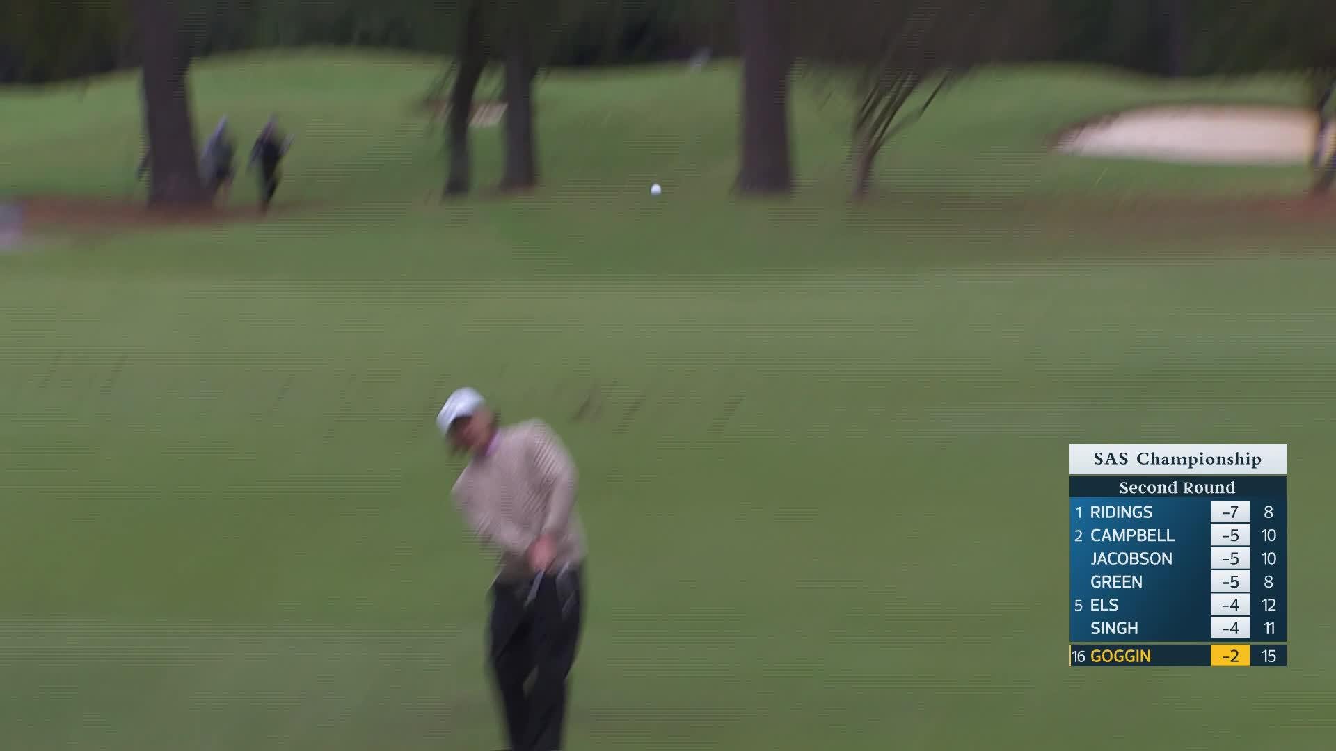 Mathew Goggin makes birdie on No. 16 at SAS Championship