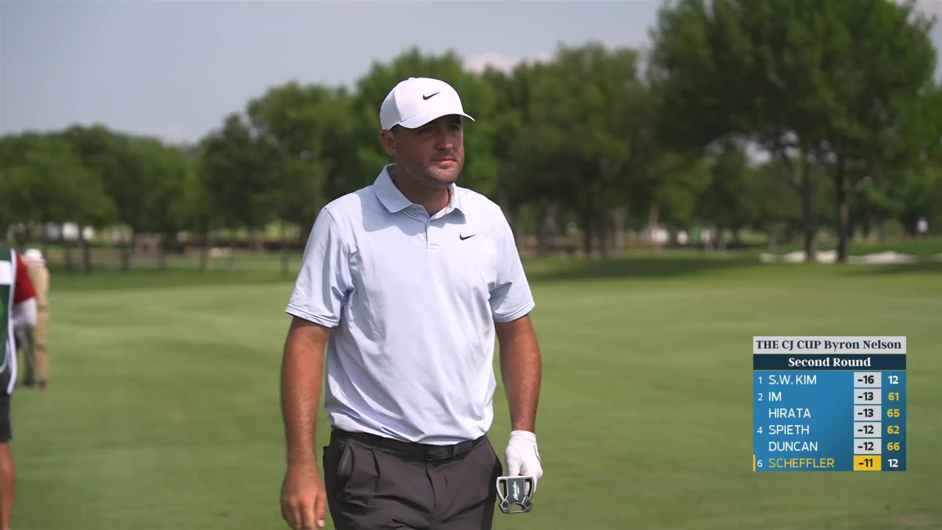 Scottie Scheffler's 169-yard approach sets up birdie on No. 13 at THE CJ CUP