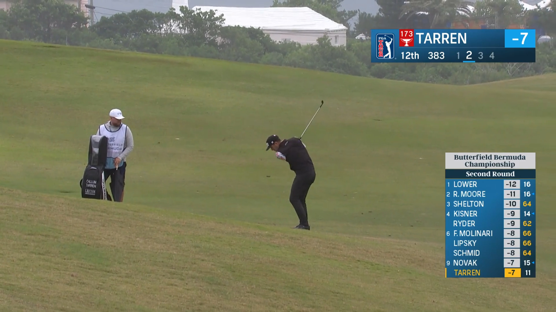 Callum Tarren sticks approach to set up birdie at Butterfield Bermuda