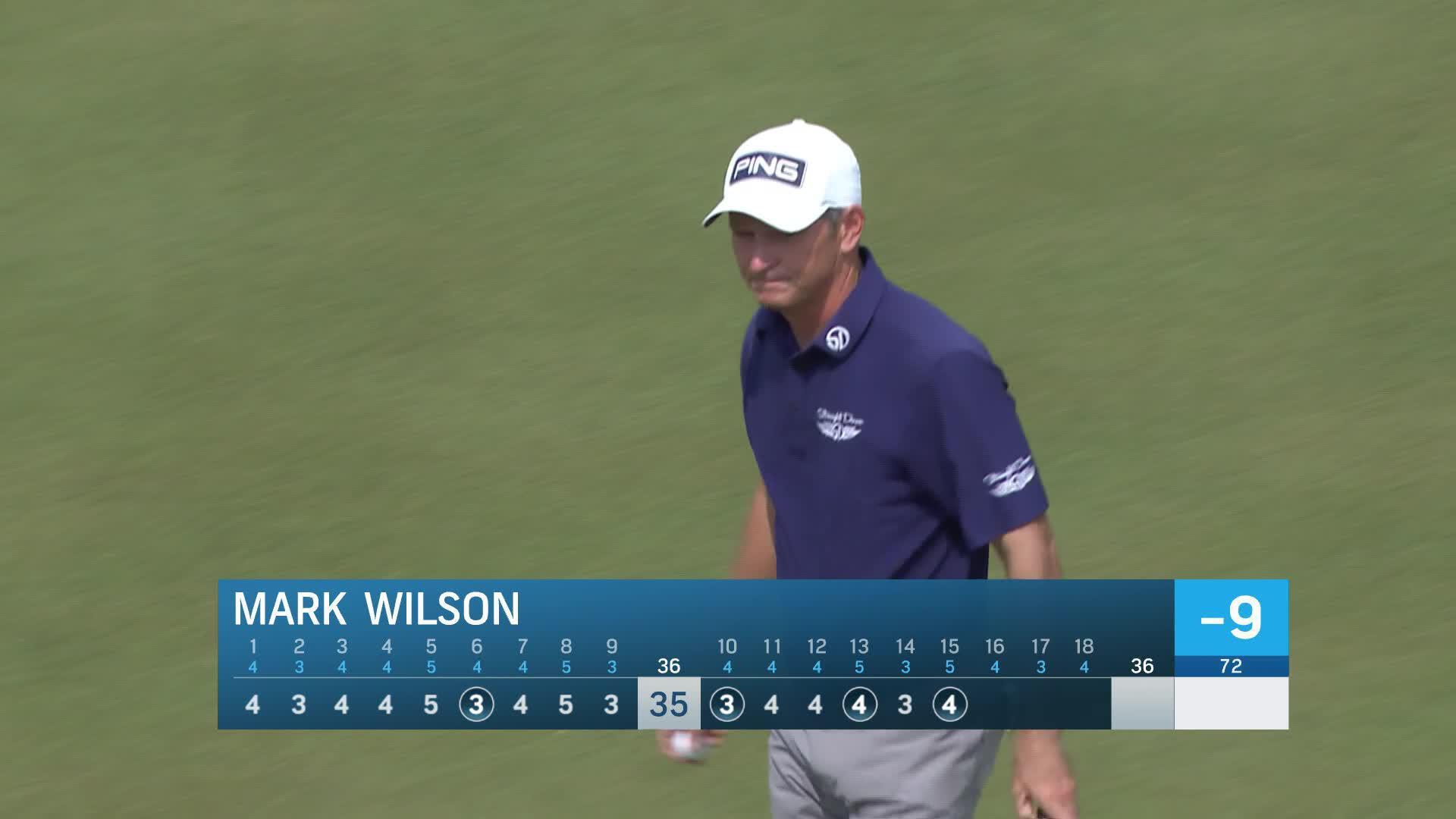Mark Wilson makes birdie on No. 15 at Principal Charity Classic