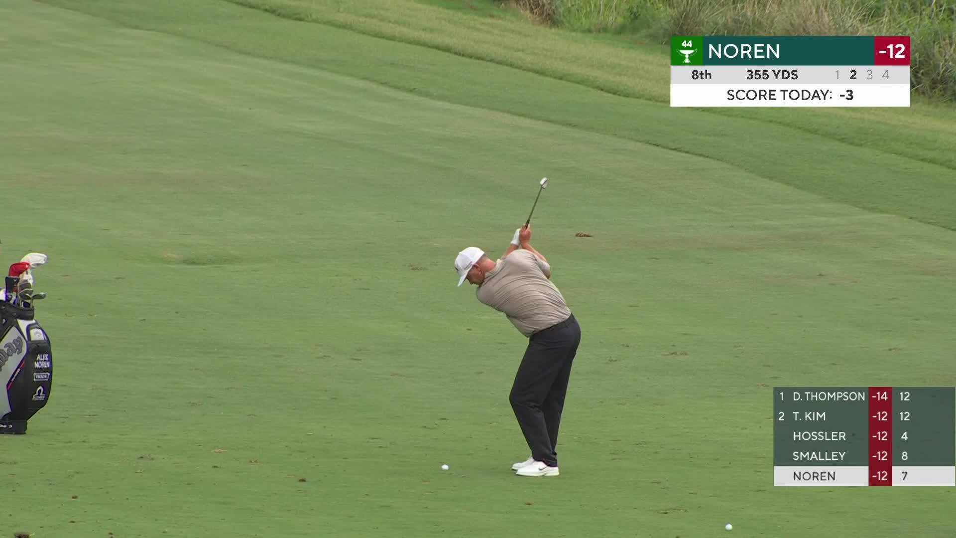 Alex Noren's 88-yard approach sets up birdie on No. 8 at Wyndham