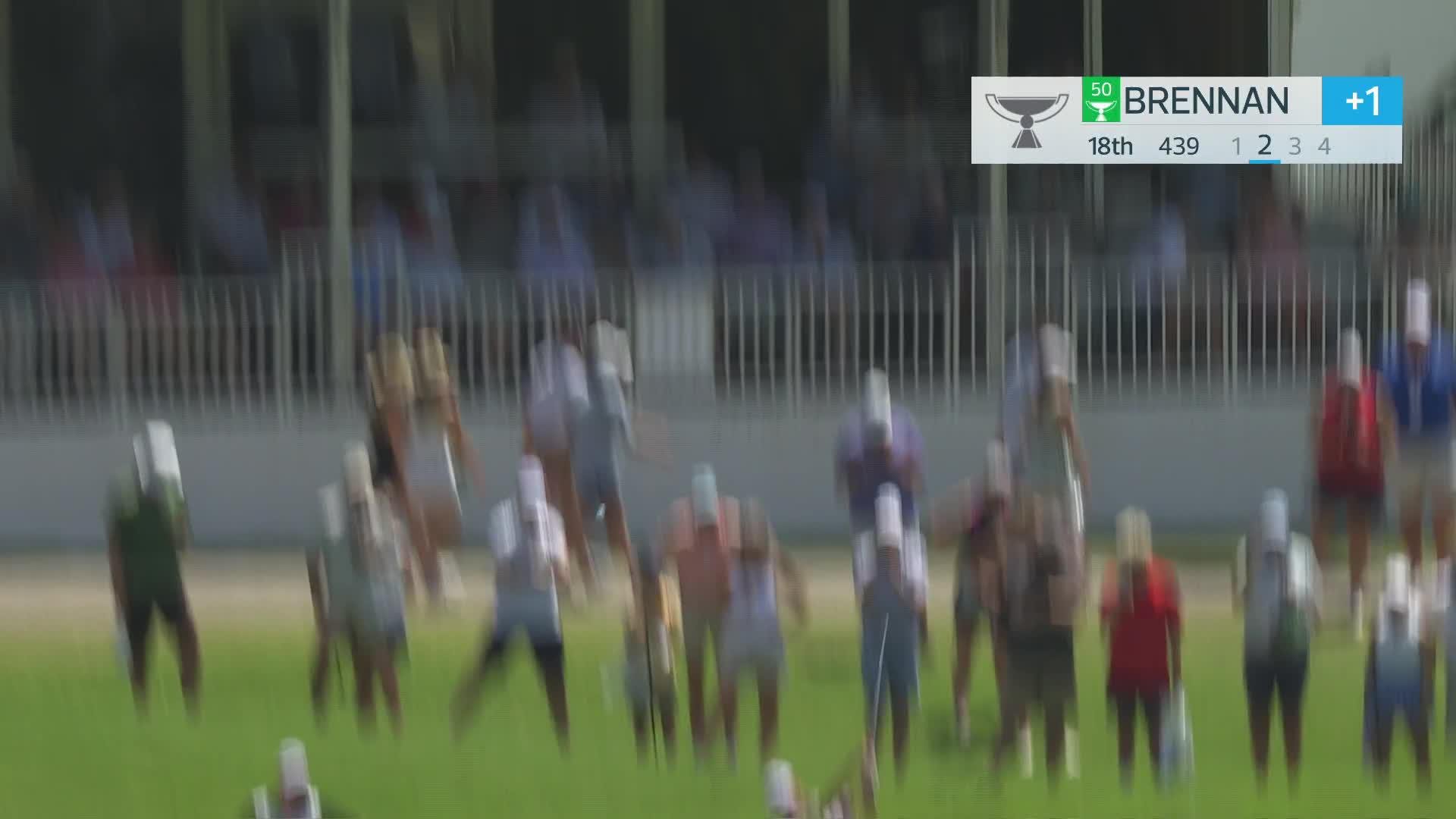 Michael Brennan's 179-yard approach sets up birdie on No. 18 at FedEx St. Jude