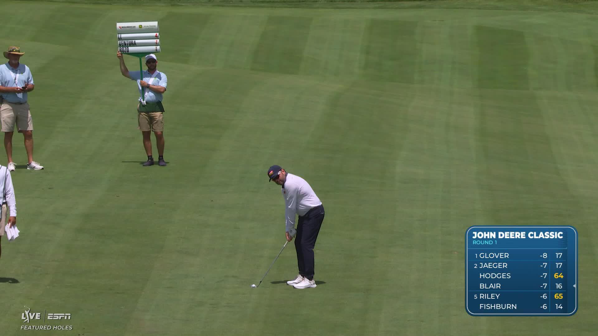 Marcelo Rozo sinks 17-foot birdie putt on No. 14 at John Deere
