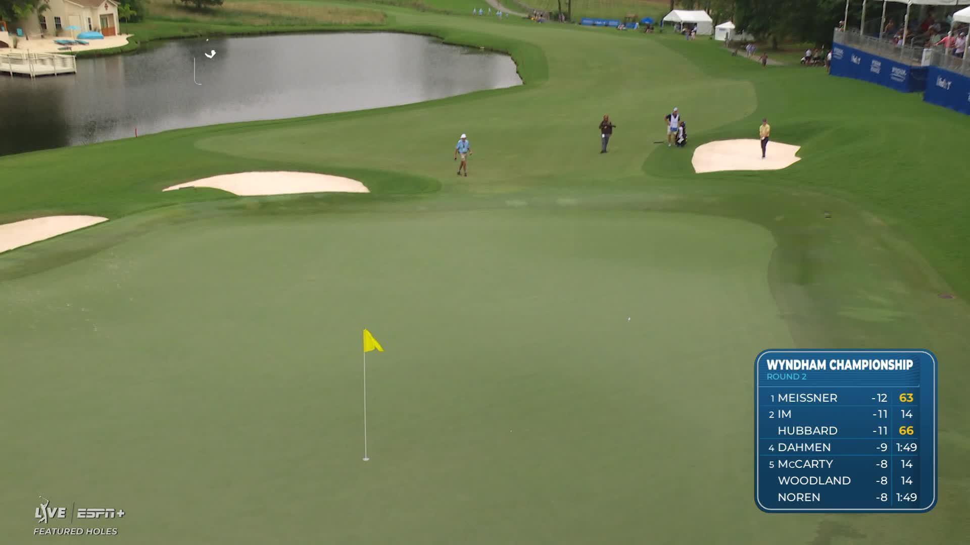 Zach Johnson makes birdie on No. 15 at Wyndham