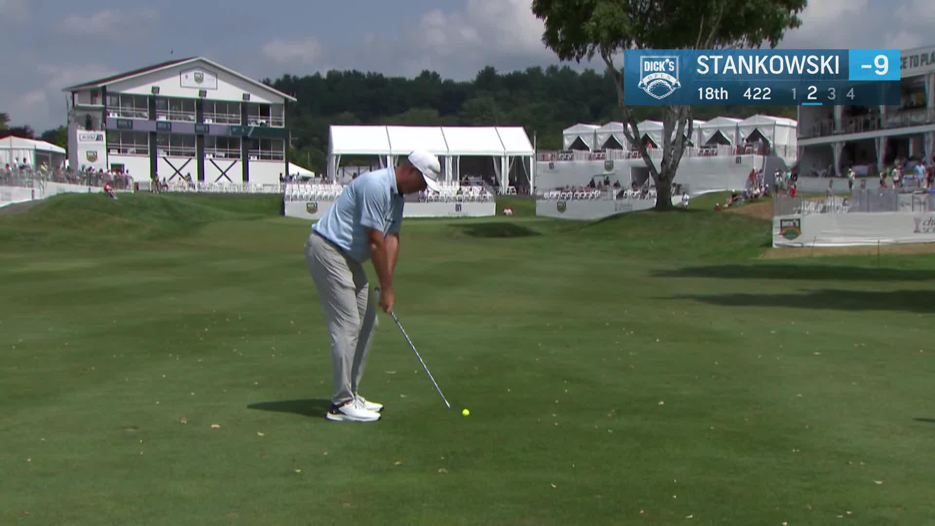Paul Stankowski makes birdie on No. 18 at DICK'S Open