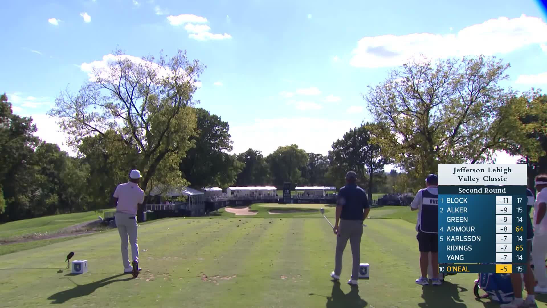 Timothy O'Neal makes birdie on No. 16 at Jefferson Lehigh Valley Classic