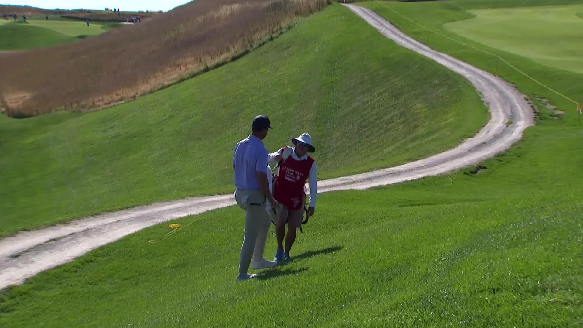 Rick Lamb makes birdie on No. 11 at Korn Ferry Tour Champ