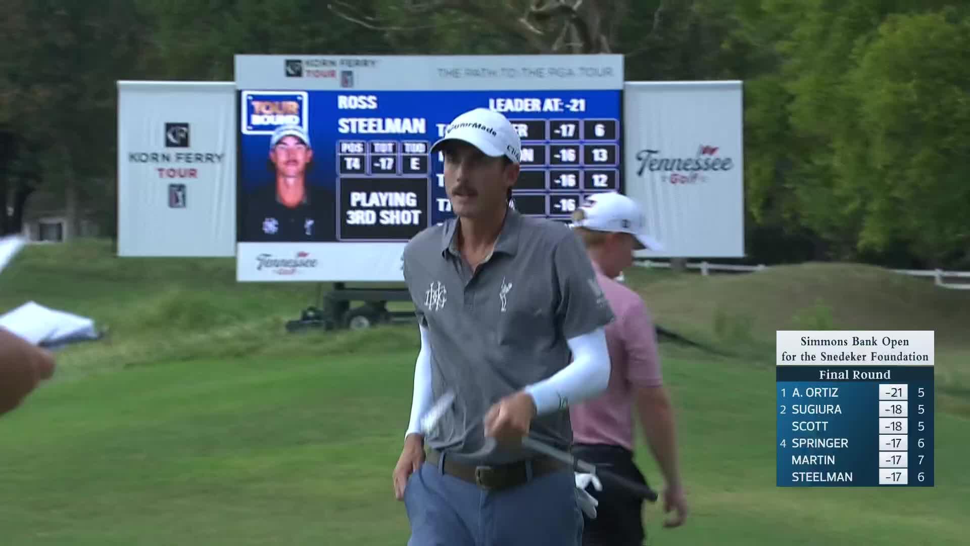 Ross Steelman makes birdie on No. 7 at Simmons Bank Open