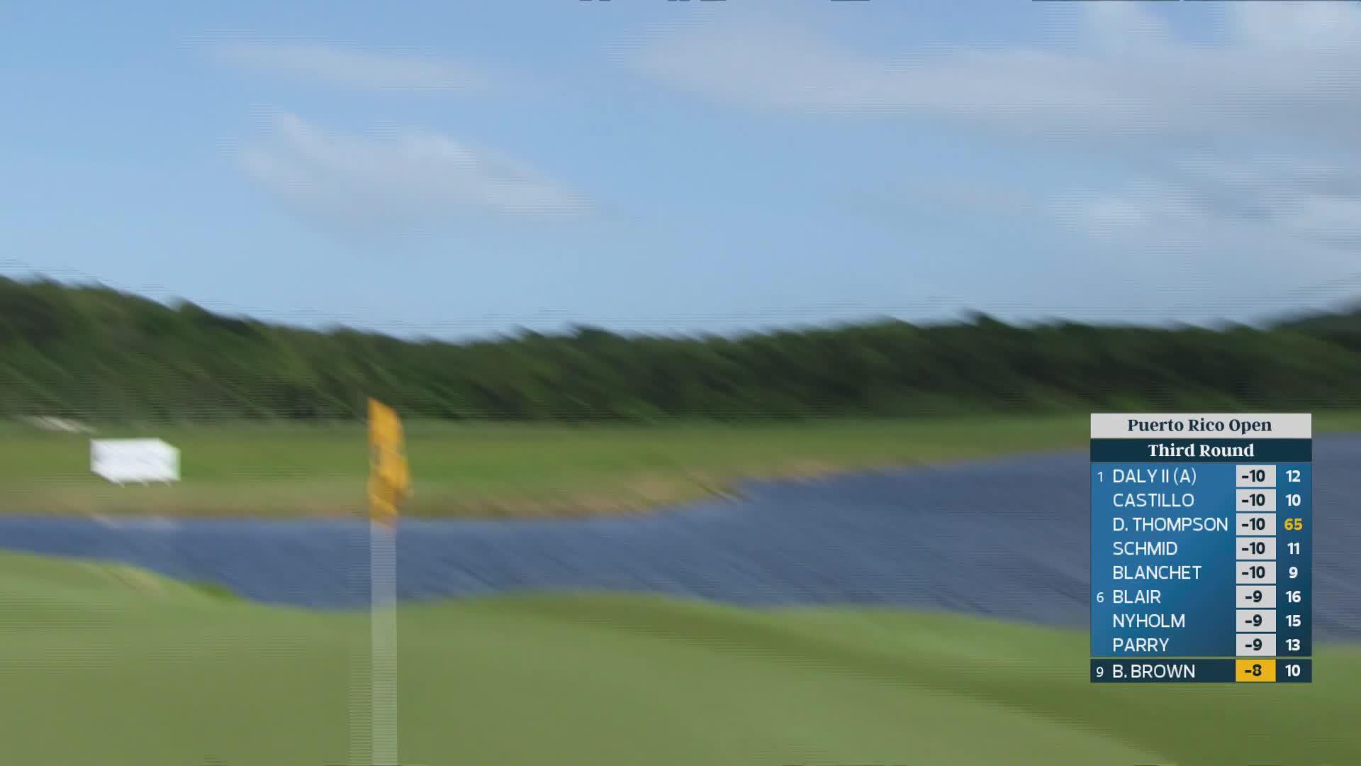 Blades Brown makes birdie on No. 11 at Puerto Rico