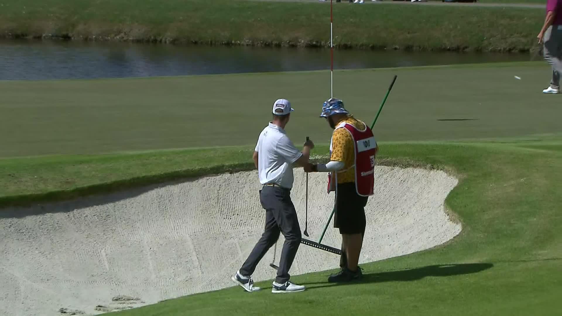 T.J. Vogel gets up-and-down for birdie at Simmons Bank Open