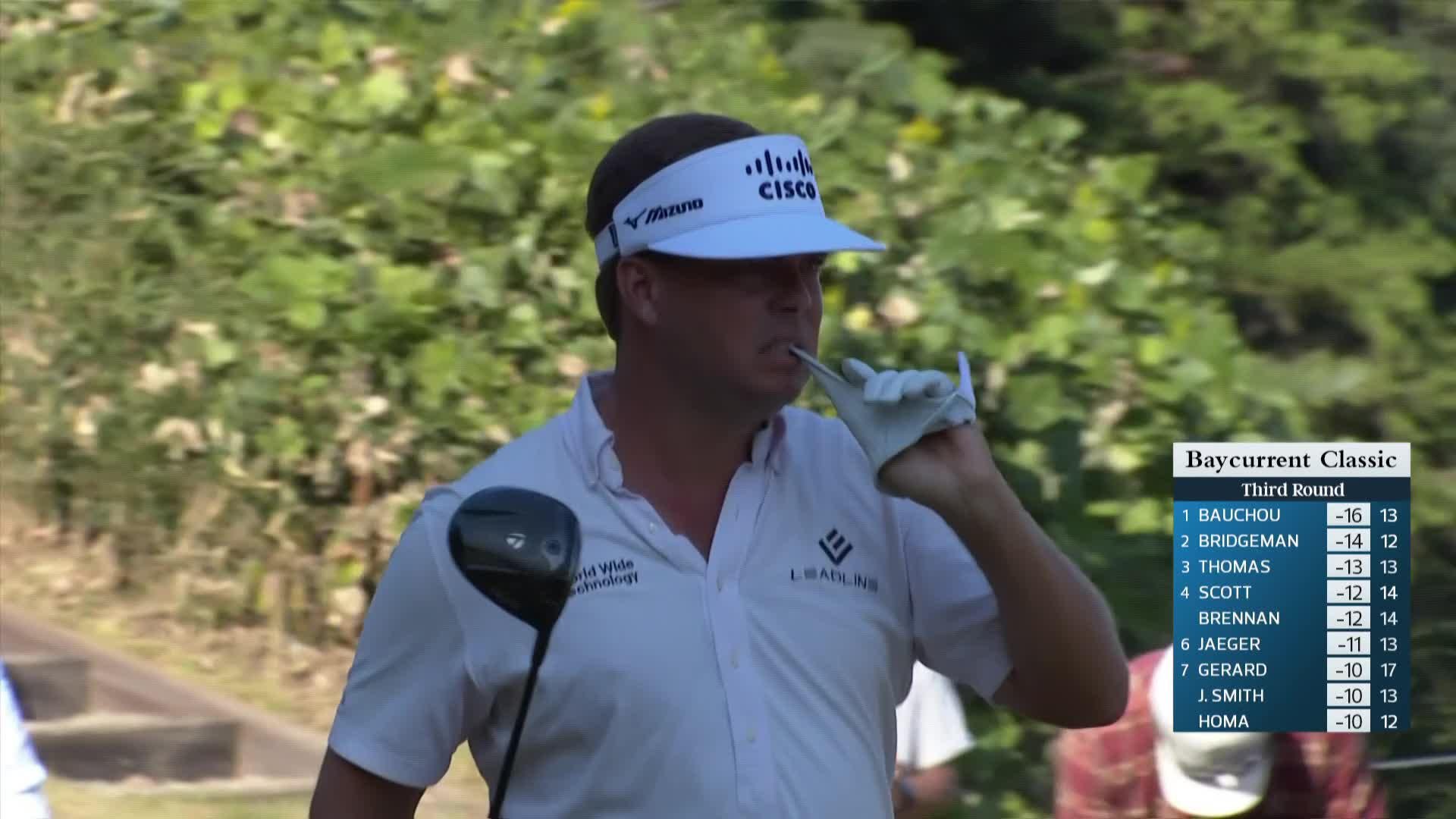 Keith Mitchell's drive sets up birdie on No. 13 at Baycurrent