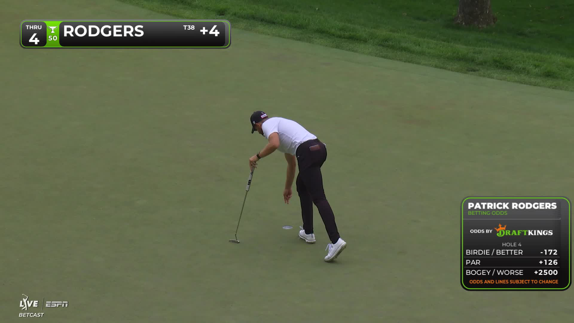 Patrick Rodgers hits tee shot to 7 feet, sets up birdie on No. 4 at the Memorial