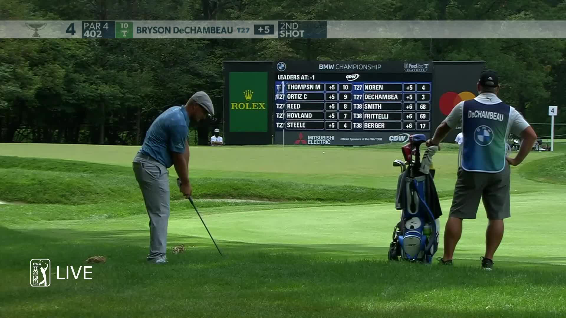 Bryson Dechambeau Birdies No 4 In Round 3 At Bmw Championship