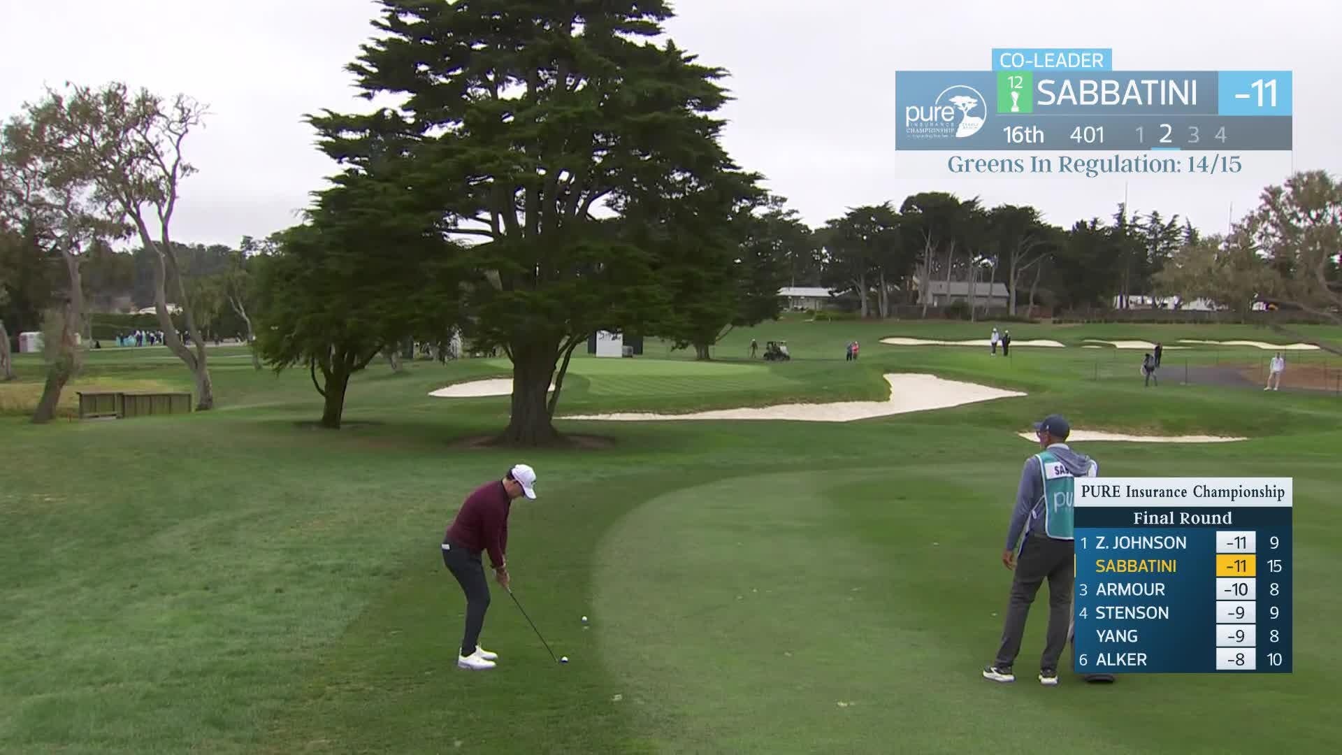 Rory Sabbatini makes birdie on No. 16 at PURE Insurance Championship