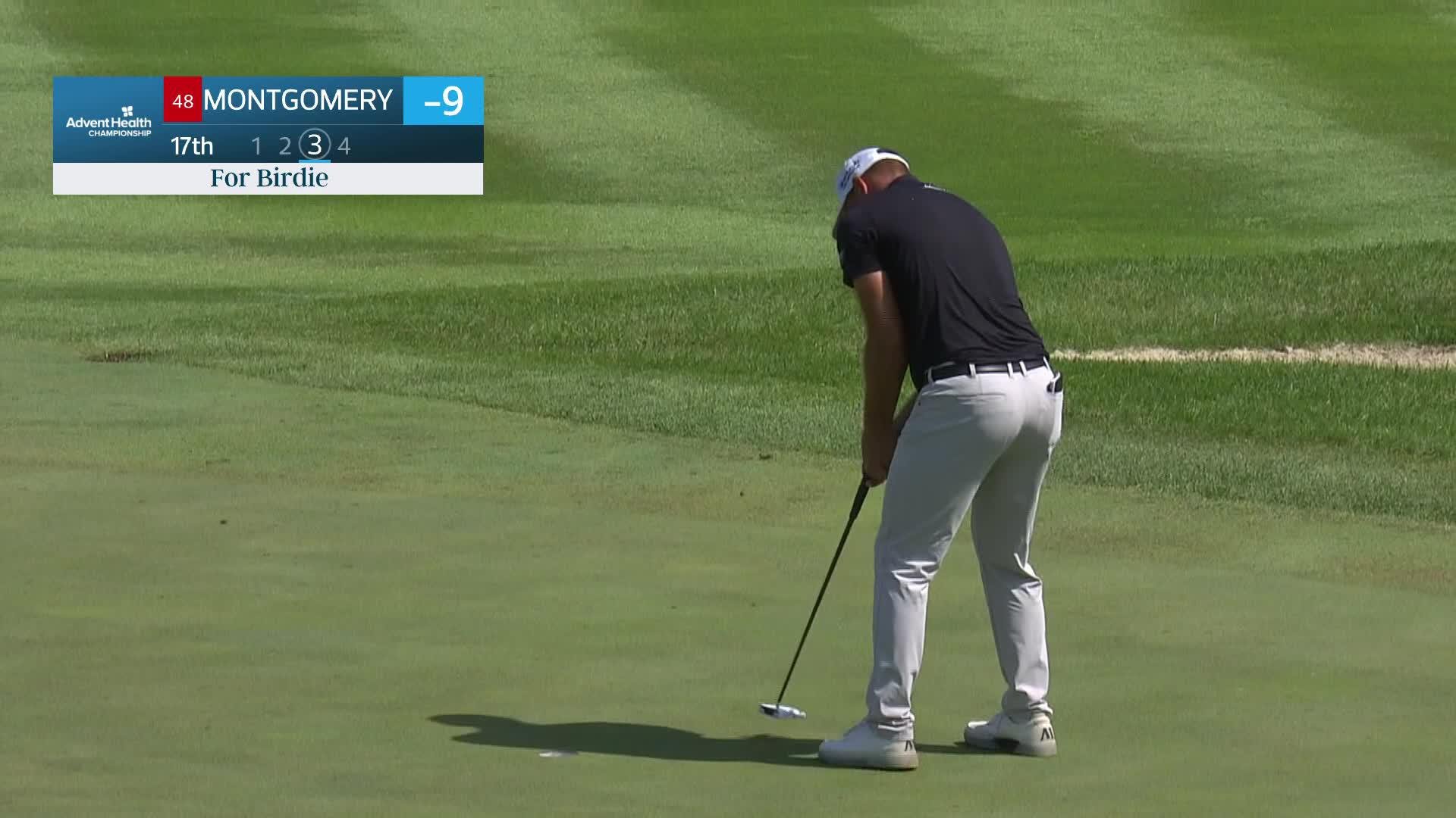 Taylor Montgomery makes birdie on No. 17 at AdventHealth