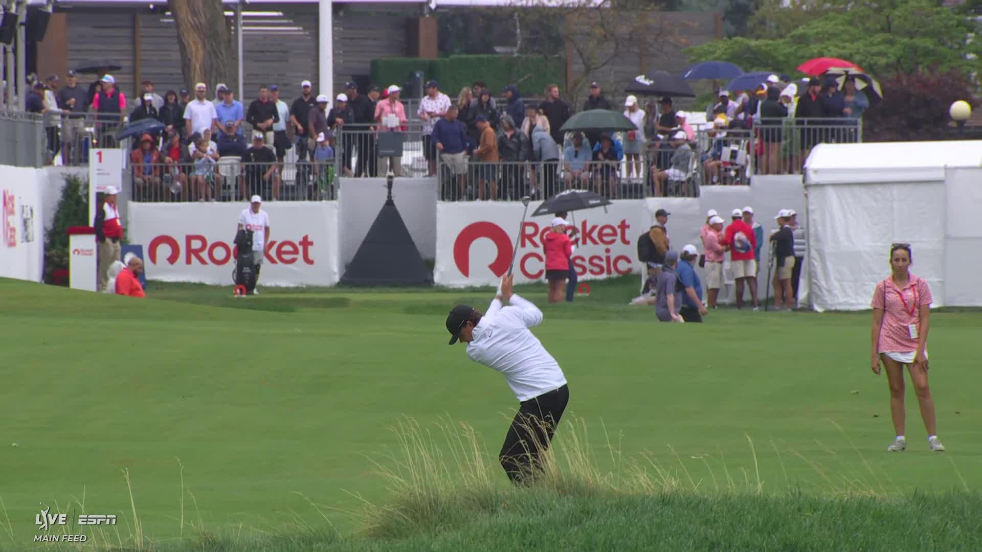 Luke Clanton's 144-yard approach sets up birdie on No. 1 at Rocket Classic