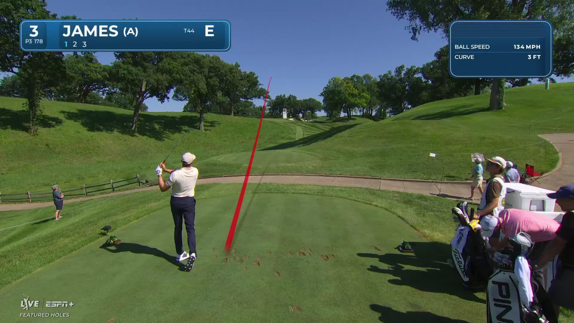 Benjamin James makes birdie on No. 3 at John Deere