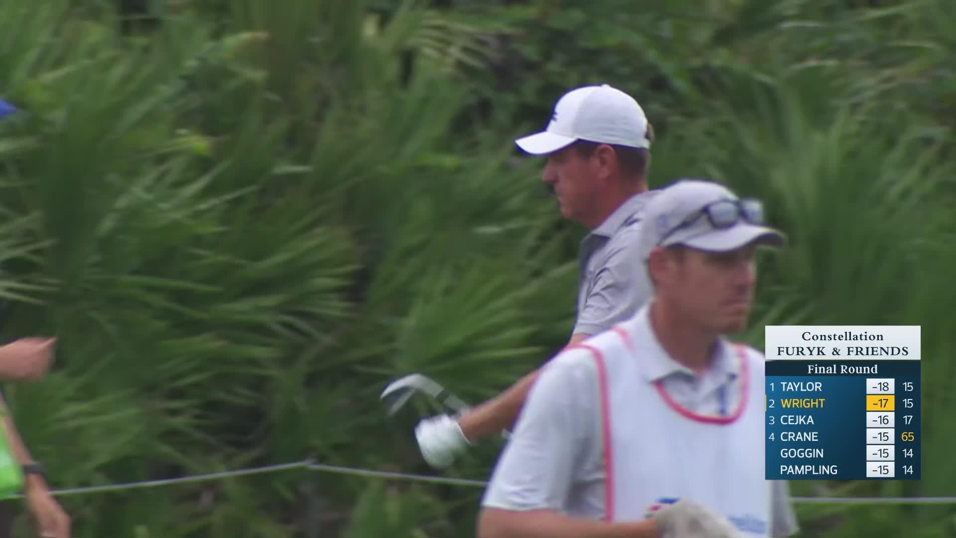 Michael Wright makes birdie on No. 16 at Constellation FURYK & FRIENDS
