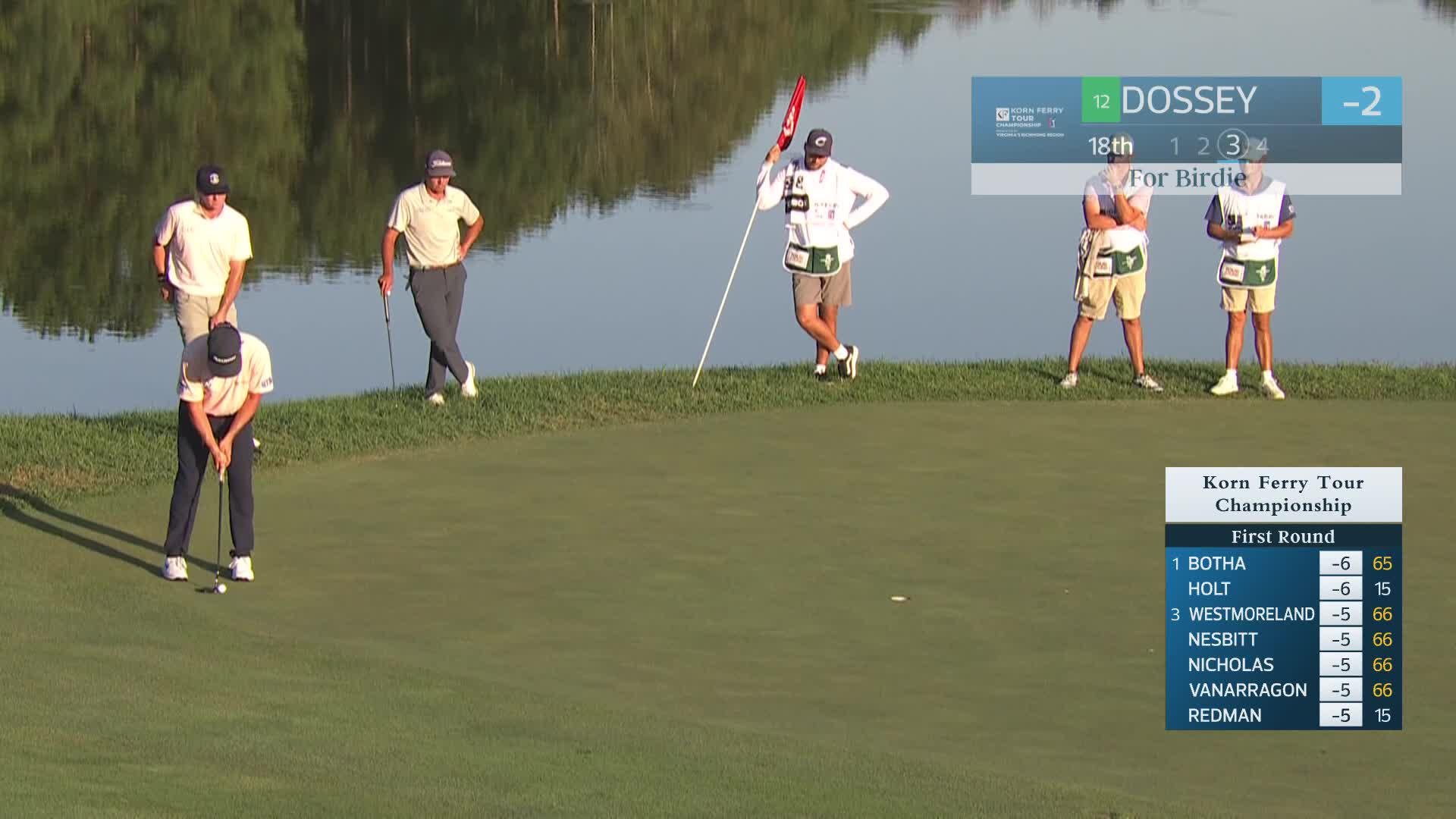 Cooper Dossey makes birdie on No. 18 at Korn Ferry Tour Champ
