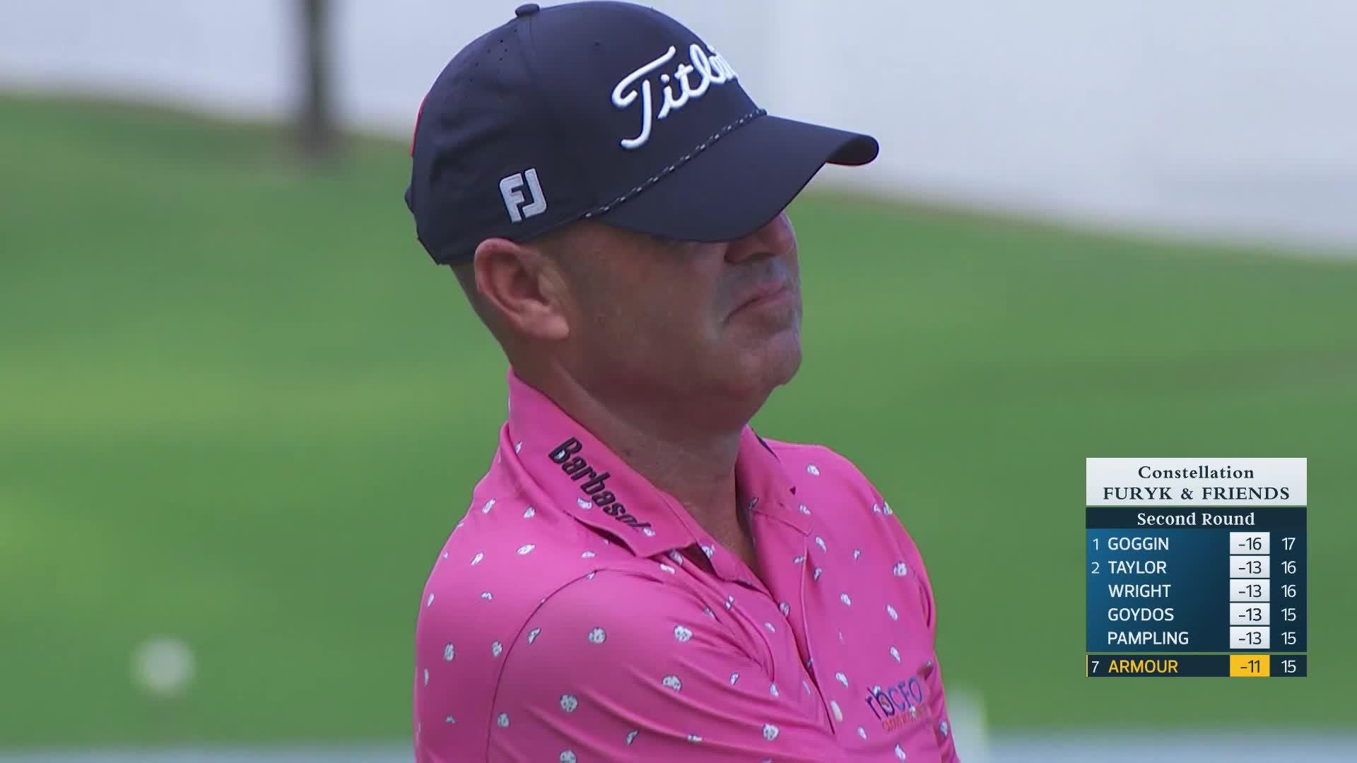 Ryan Armour makes birdie on No. 16 at Constellation FURYK & FRIENDS