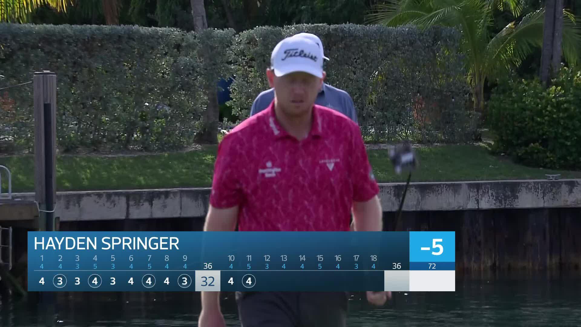 Hayden Springer makes birdie on No. 11 at Bahamas Classic Atlantis