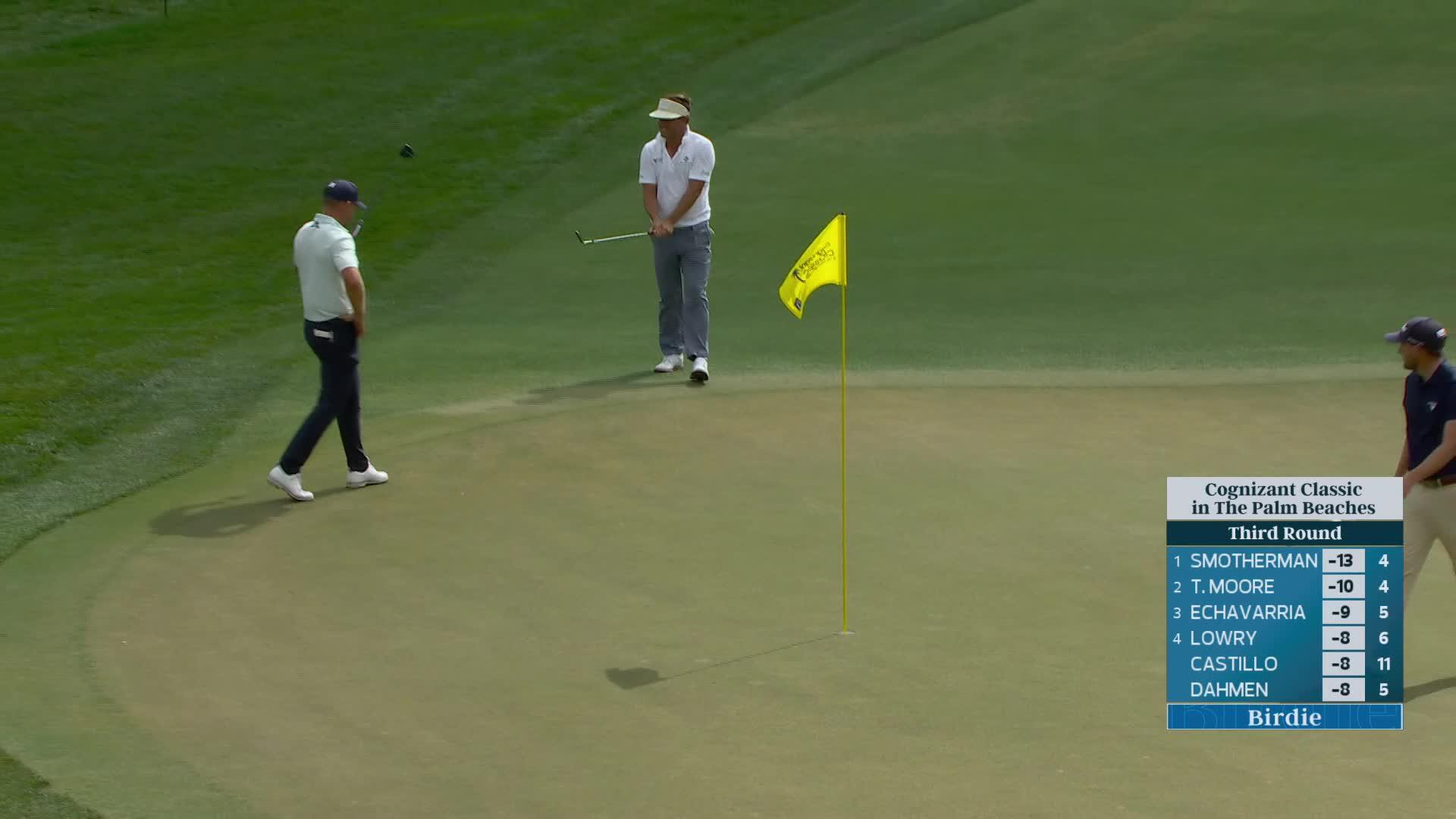 Keith Mitchell holes out 39-foot birdie putt on No. 2 at Cognizant Classic