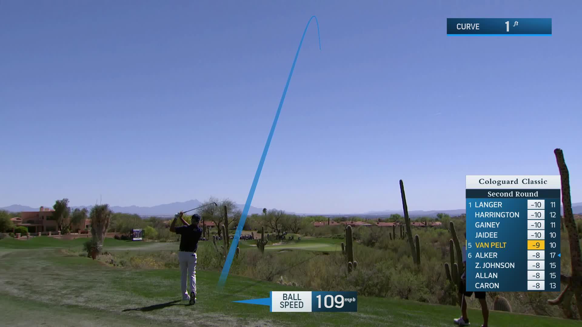 Bo Van Pelt makes birdie on No. 11 at Cologuard Classic