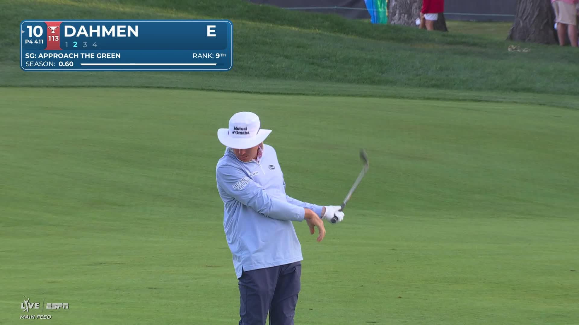 Joel Dahmen's 94-yard approach sets up birdie on No. 10 at Rocket Classic