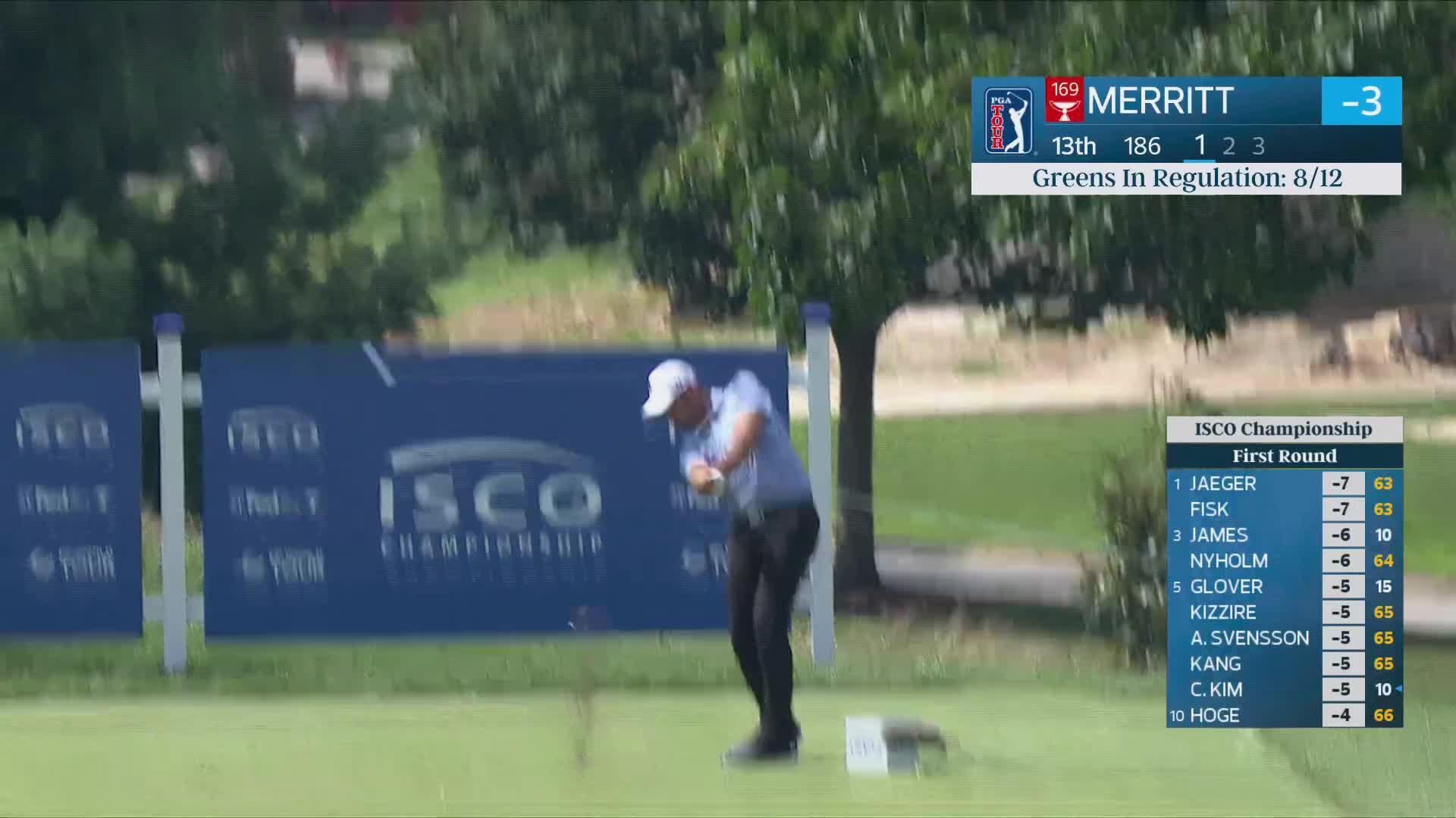 Troy Merritt drains 23-foot birdie putt on No. 13 at ISCO Championship