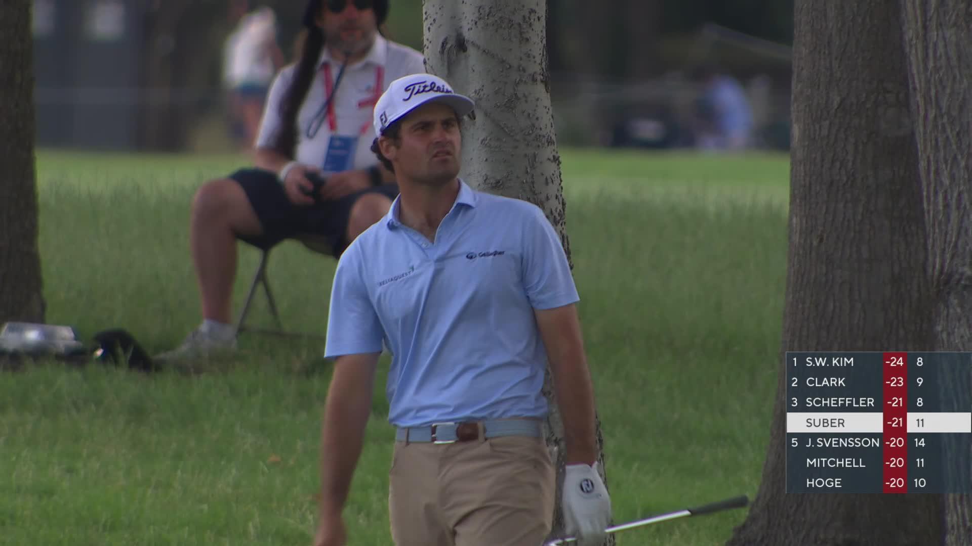 Jackson Suber gets up-and-down from 116 yards for birdie on No. 12 at THE CJ CUP