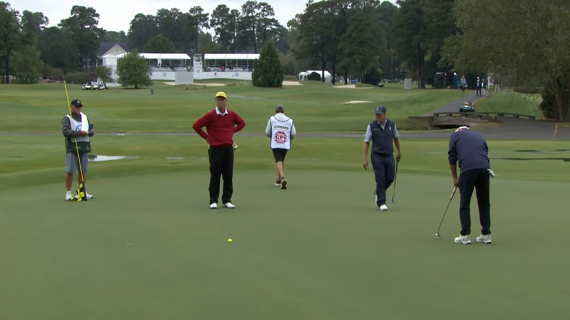 John Huston drains birdie putt at SAS Champ