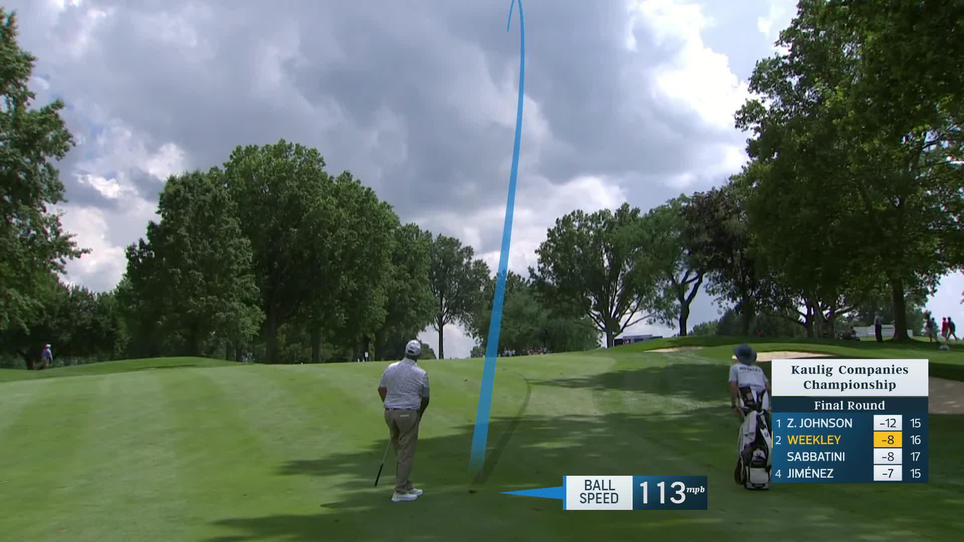 Boo Weekley makes birdie on No. 17 at Kaulig Companies Championship