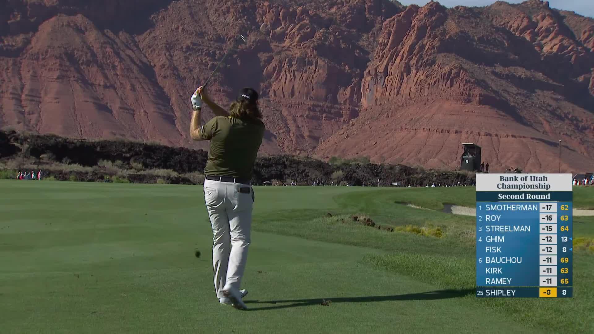 Neal Shipley reaches par-5 No. 9 in two, makes birdie at Bank of Utah