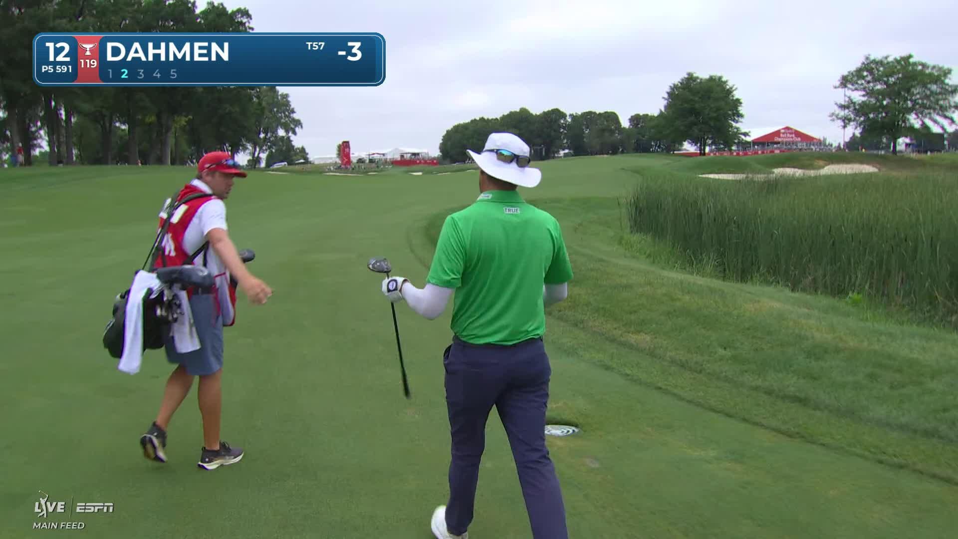 Joel Dahmen reaches par-5 No. 12 in two, makes eagle at 3M Open