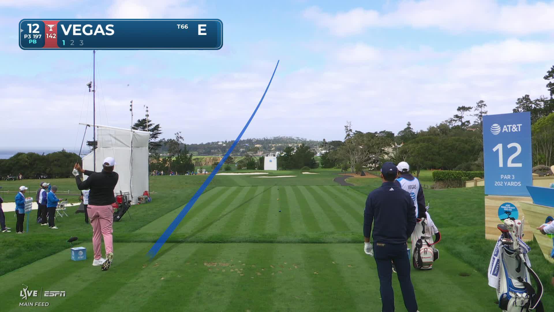 Jhonattan Vegas hits 197-yard tee shot to 6 feet, sets up birdie