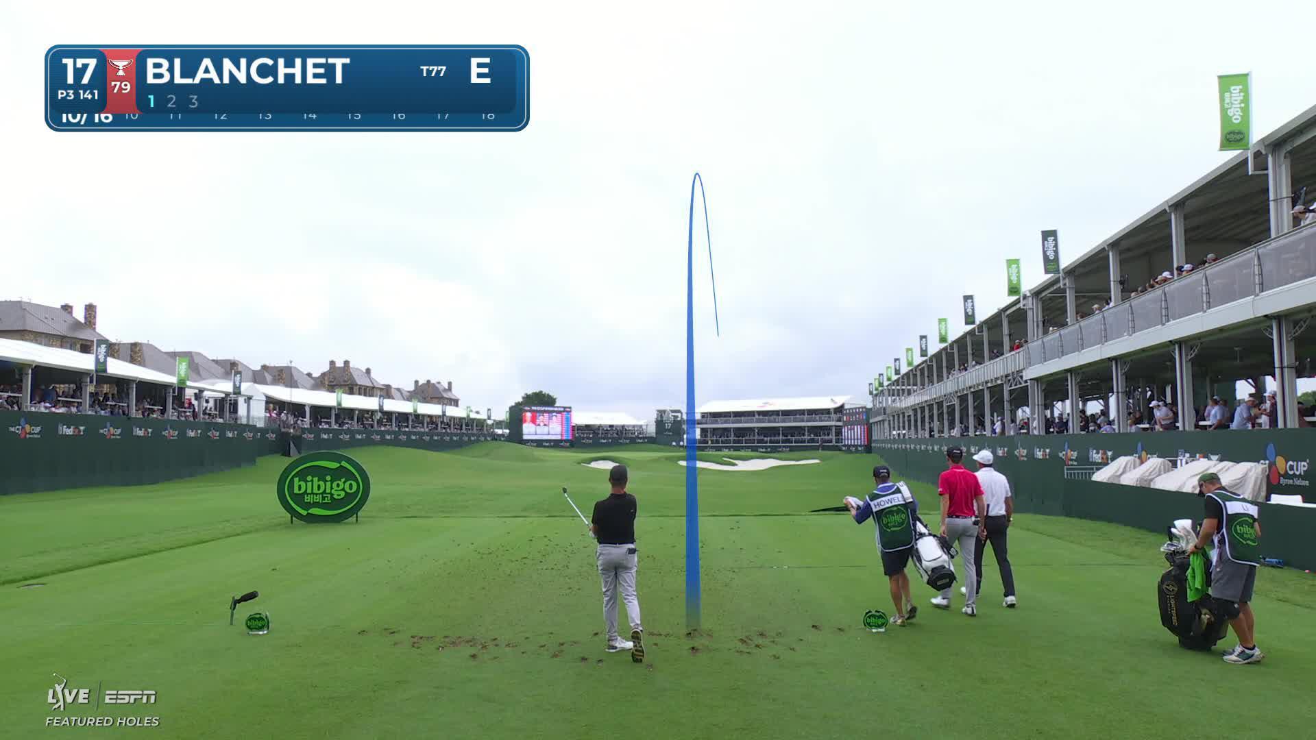Chandler Blanchet makes birdie on No. 17 at THE CJ CUP