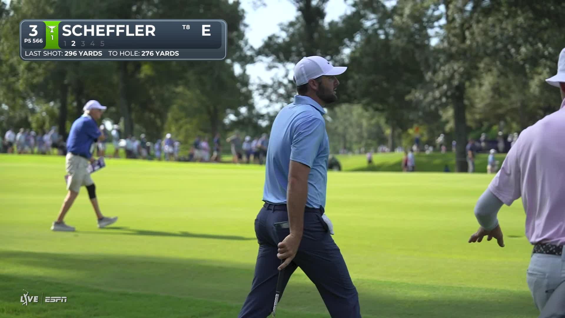 Scottie Scheffler makes birdie on No. 3 at FedEx St. Jude